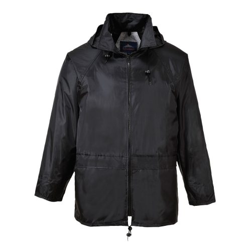 CHAQUETA LLUVIA POLIESTER PVC NEGRA T XL S440